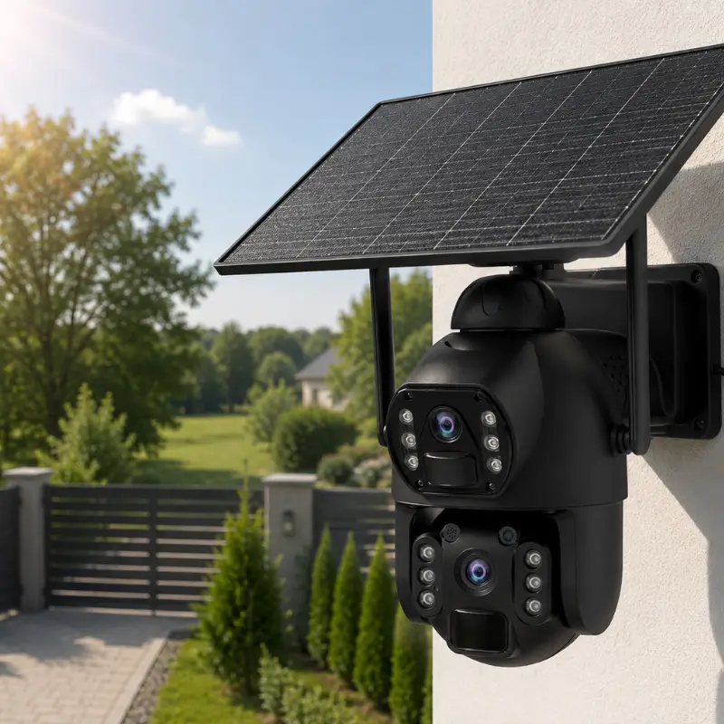 Kamera solarna z panelem 10 W i akumulatorem 20100 mAh